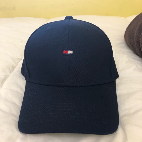 NEW Tommy Hilfiger Cotton Navy Baseball Cap - Picture 1 of 4